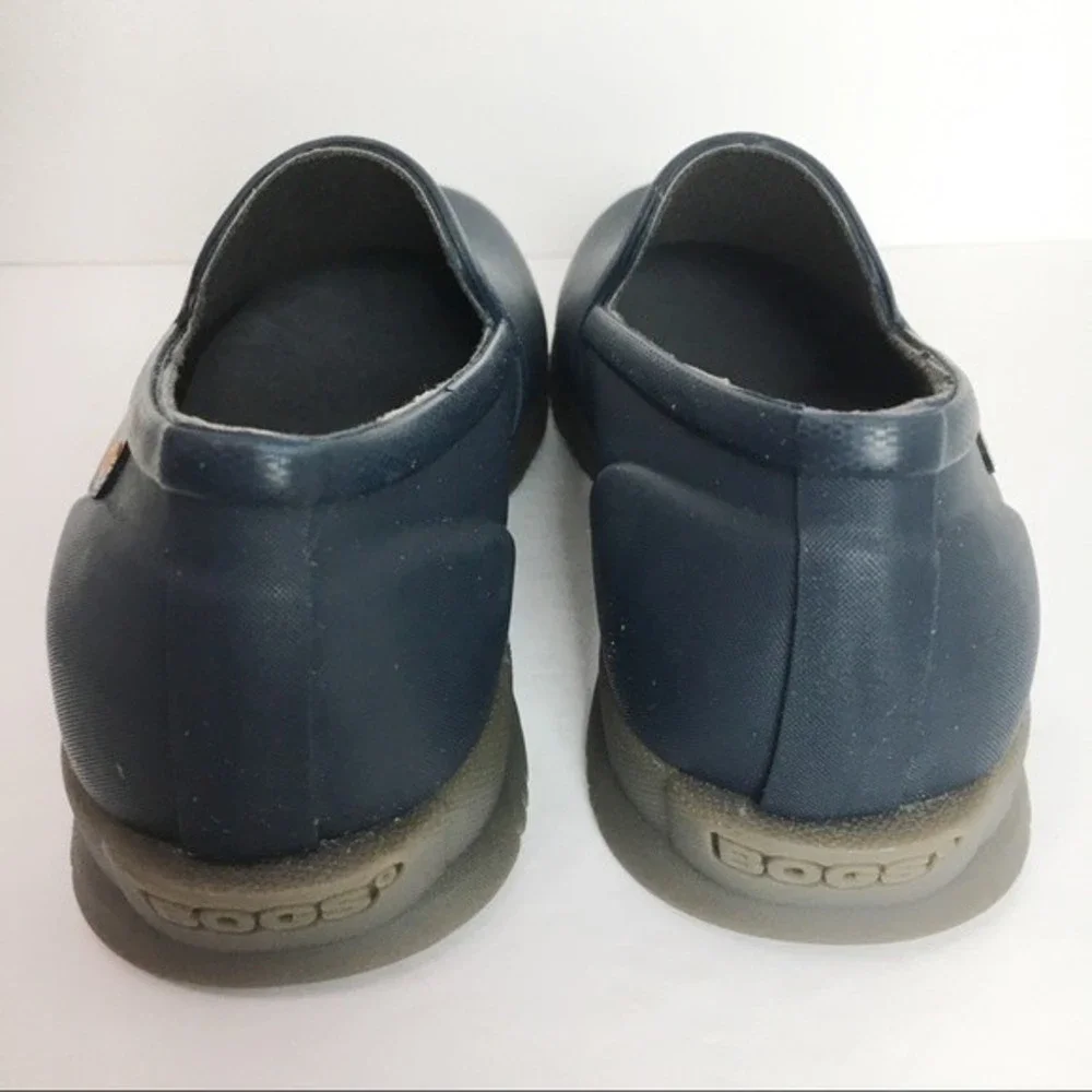 NEW BOGS Womens Size 6 Sweetpea Slip On Dark Blue Waterproof Rain‎ Garden Shoes